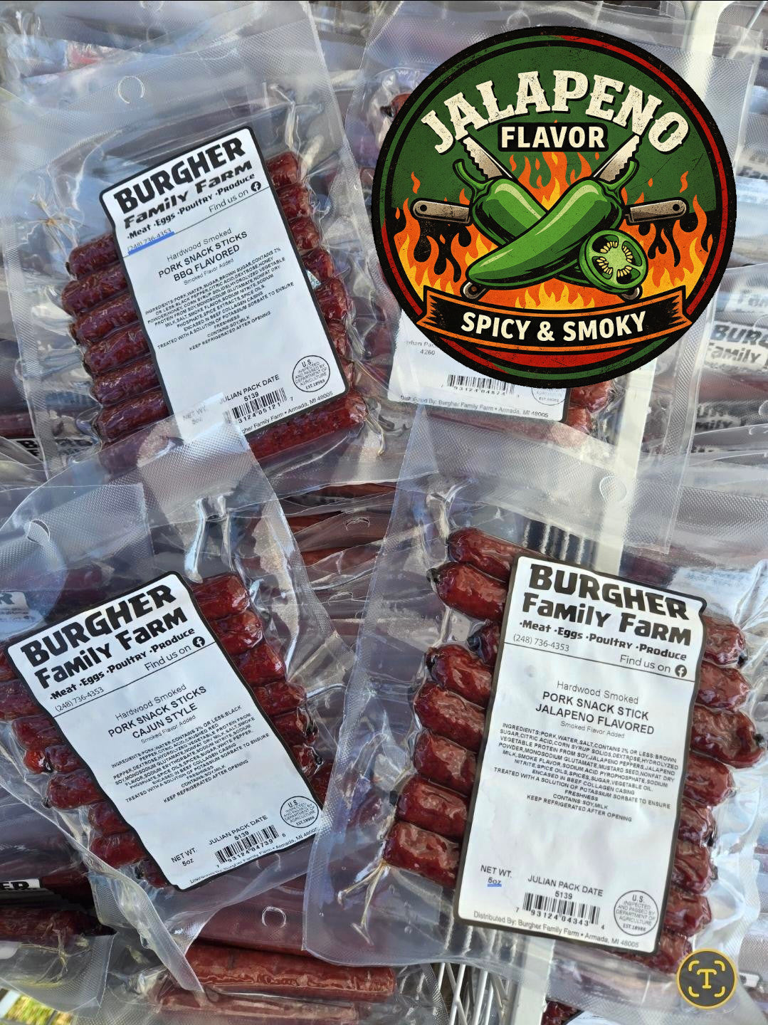 Jalepeno Meat Sticks